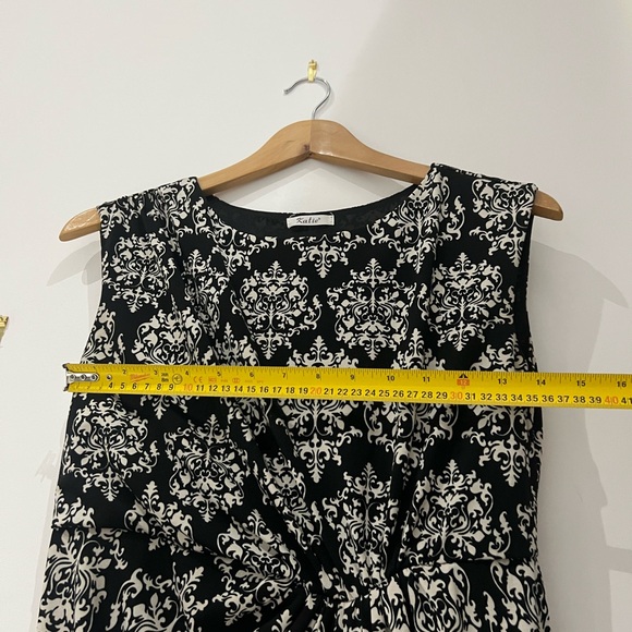 Katie CA53518 Dress Black with Print - Picture 5 of 6